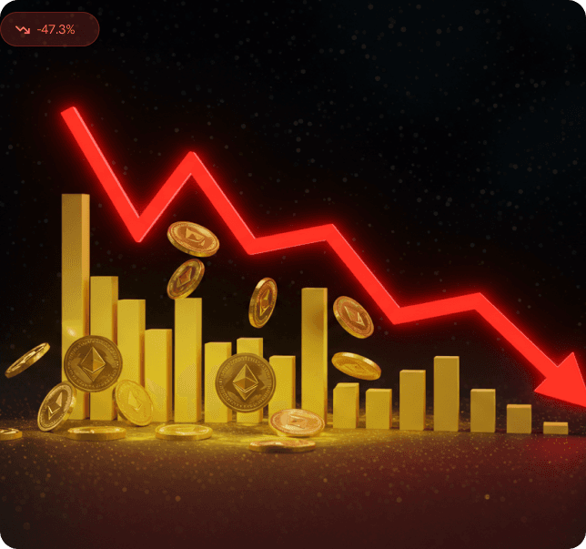 Impermanent loss trend illustration